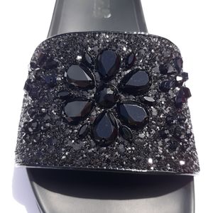 Bling Carlos Santana Liliana Pool Slides Sandals